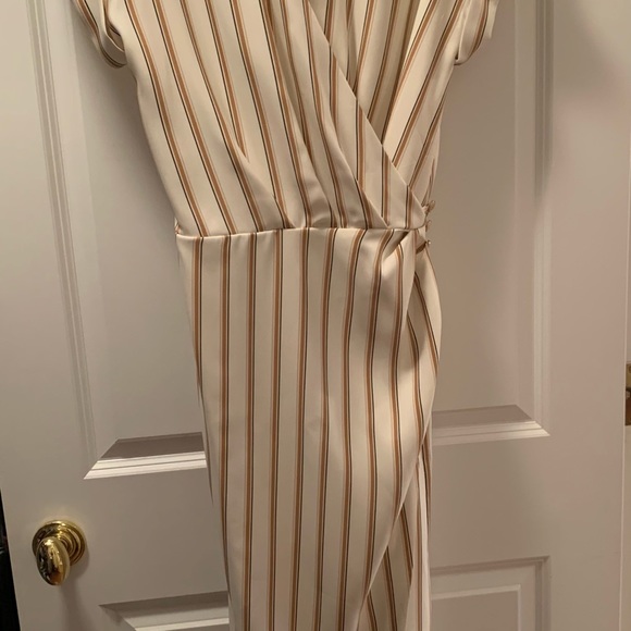 Zara Striped Draped Dress - Picture 6 of 6